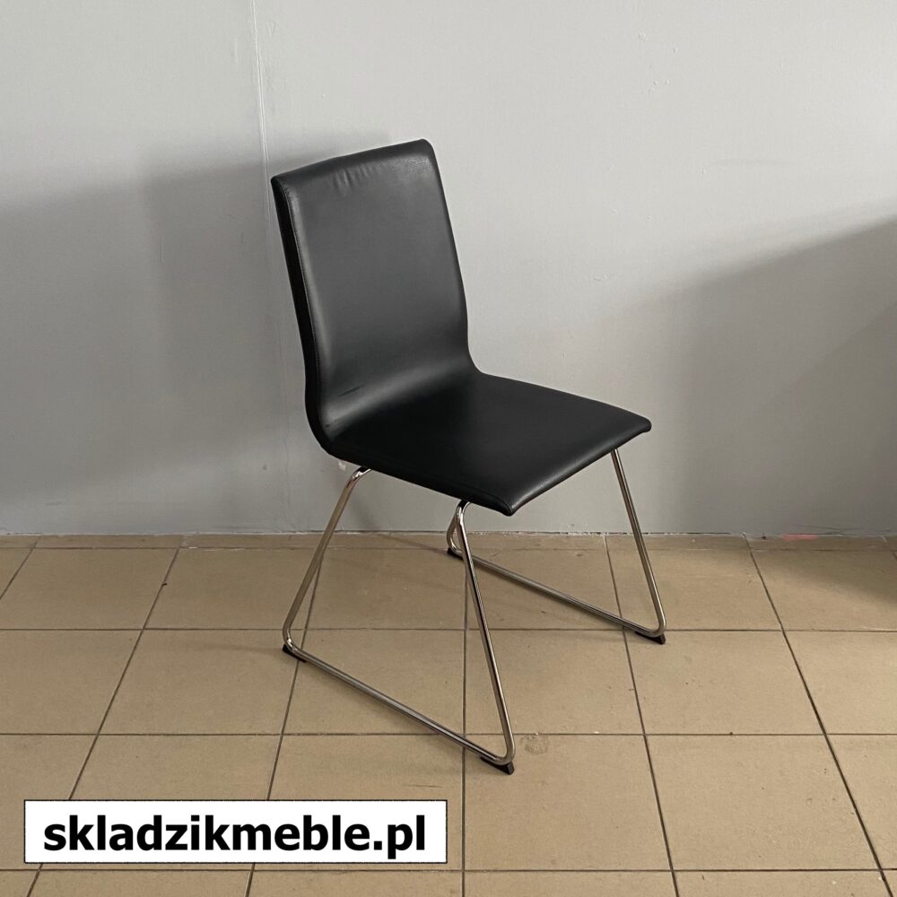 170624 KRZESŁO KONFERENCYJNE CZARNE CHROM IKEA VOLFGANG - obrazek 5