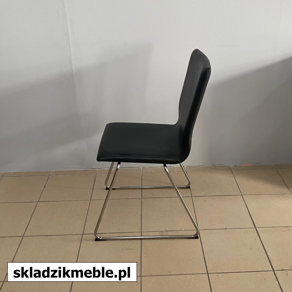 170624 KRZESŁO KONFERENCYJNE CZARNE CHROM IKEA VOLFGANG - obrazek 9