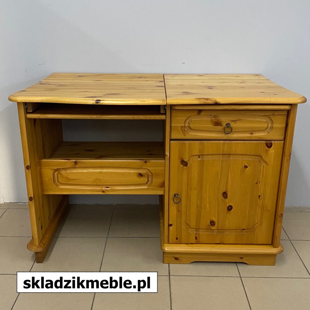 220624 BIURKO SOSNOWE WĄSKIE 115 CM - obrazek 3