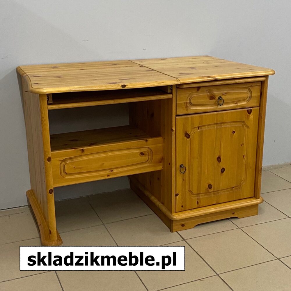 220624 BIURKO SOSNOWE WĄSKIE 115 CM - obrazek 4