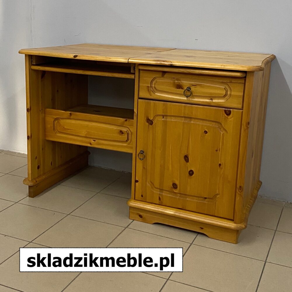 220624 BIURKO SOSNOWE WĄSKIE 115 CM - obrazek 5