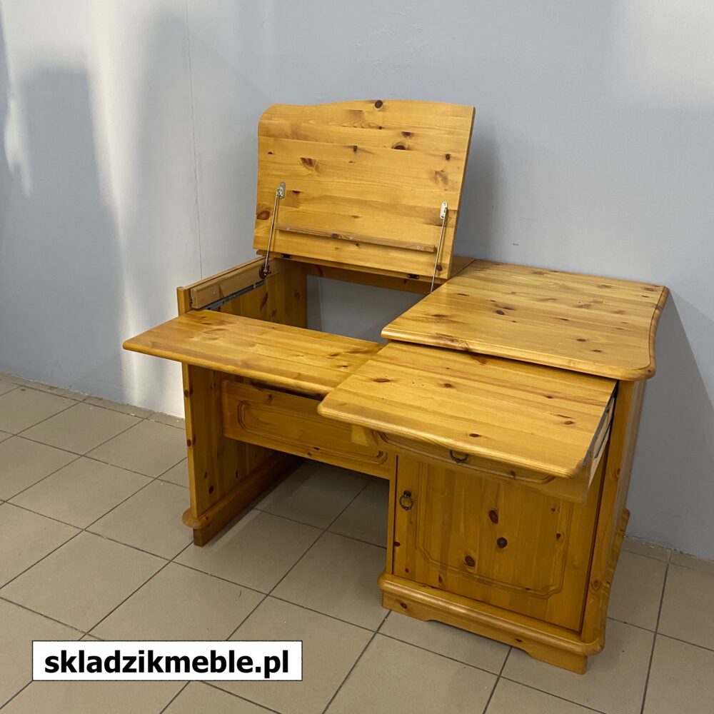 220624 BIURKO SOSNOWE WĄSKIE 115 CM - obrazek 8