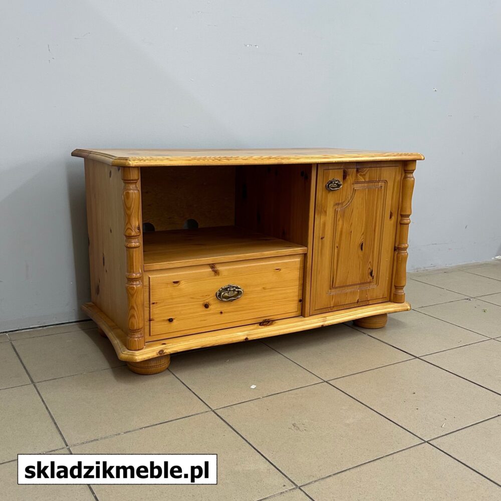 310624 MAŁA SZAFKA RTV SOSNOWA - obrazek 5