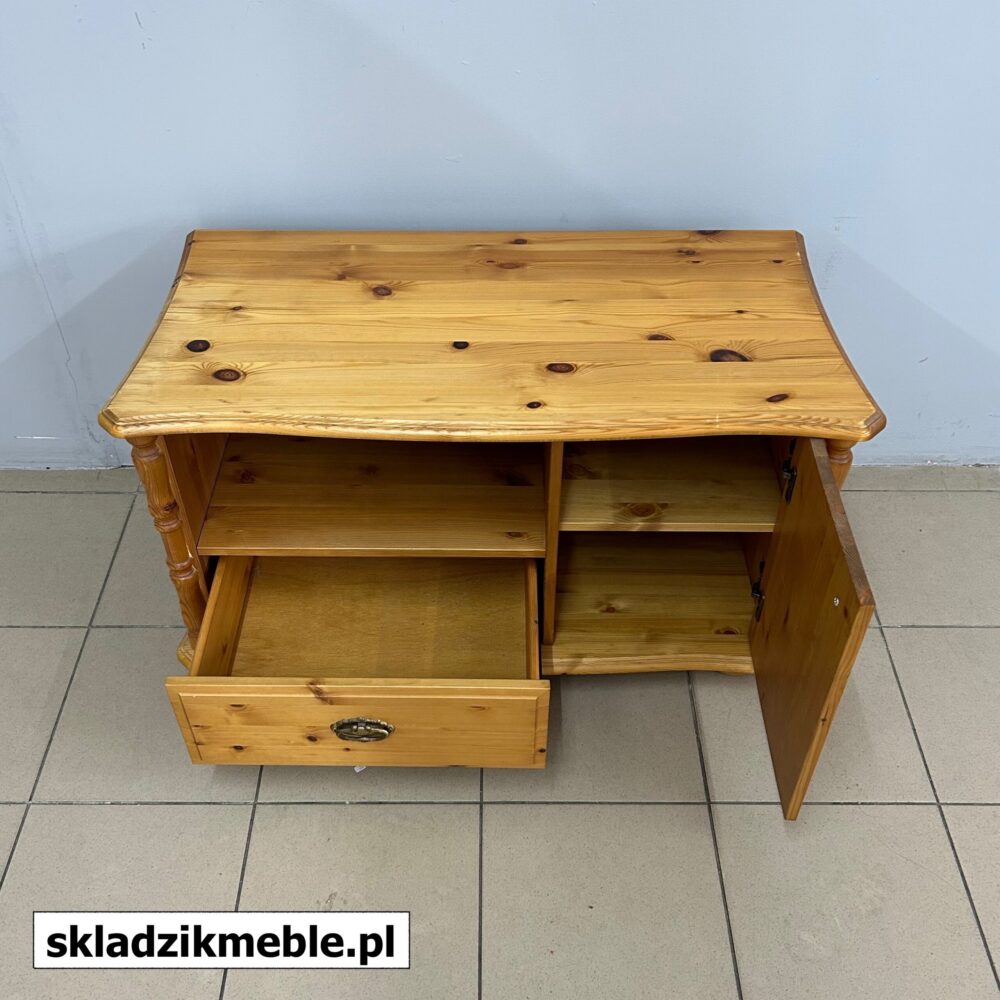 310624 MAŁA SZAFKA RTV SOSNOWA - obrazek 8