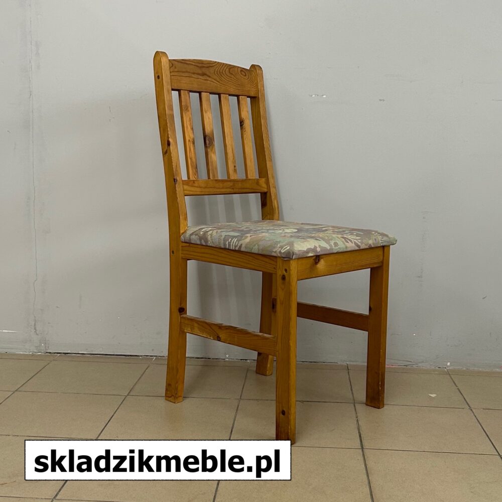 370624 KRZESŁO SOSNOWE Z MIĘKKIM SIEDZISKIEM