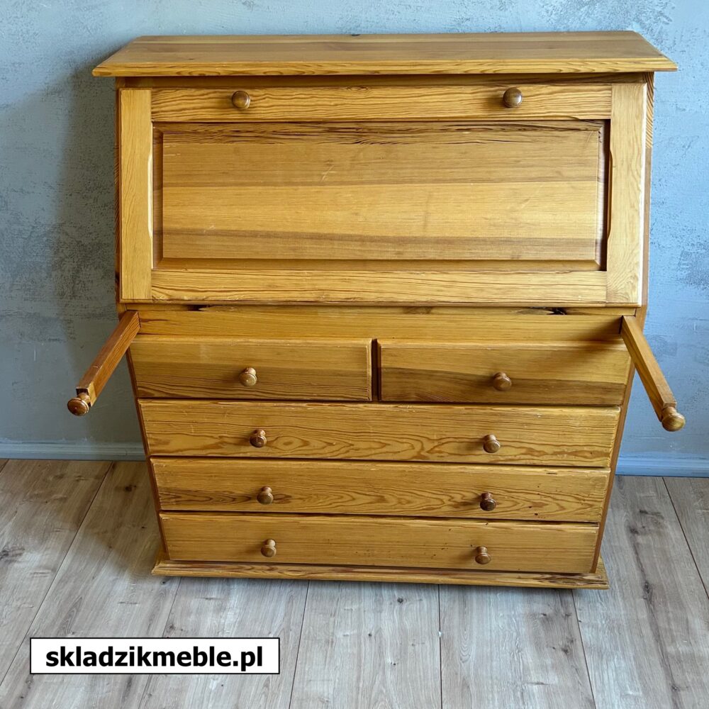 680624 SEKRETARZYK SOSNOWY PIĘĆ SZUFLAD        - obrazek 8