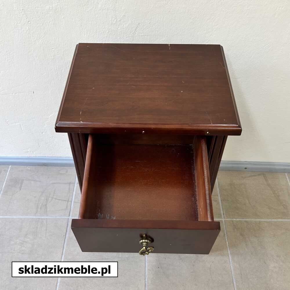 650624 SZAFKA NOCNA Z SZUFLADKĄ DĄB CIEMNY LEWA/PRAWA     - obrazek 6