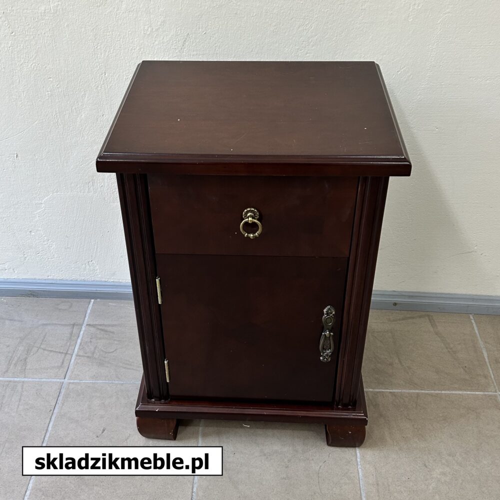 650624 SZAFKA NOCNA Z SZUFLADKĄ DĄB CIEMNY LEWA/PRAWA     - obrazek 8