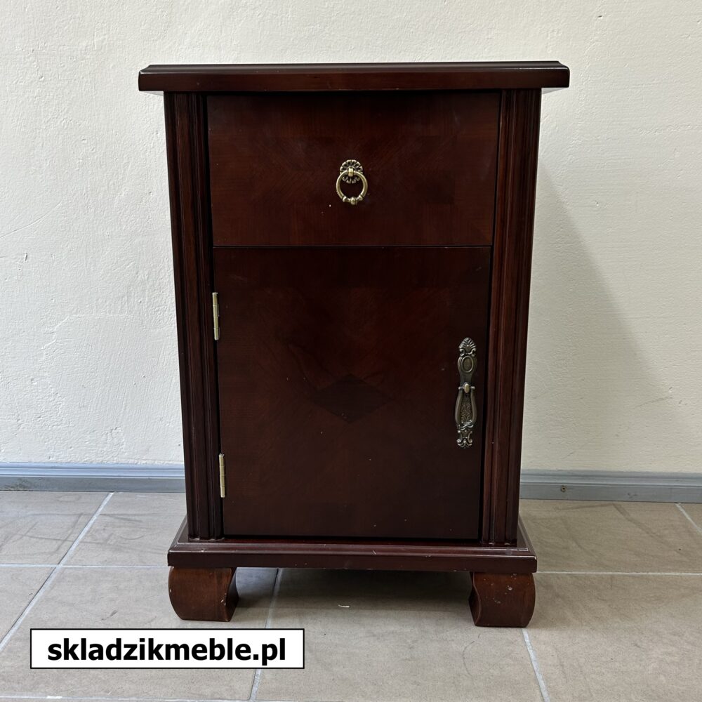 650624 SZAFKA NOCNA Z SZUFLADKĄ DĄB CIEMNY LEWA/PRAWA     - obrazek 9