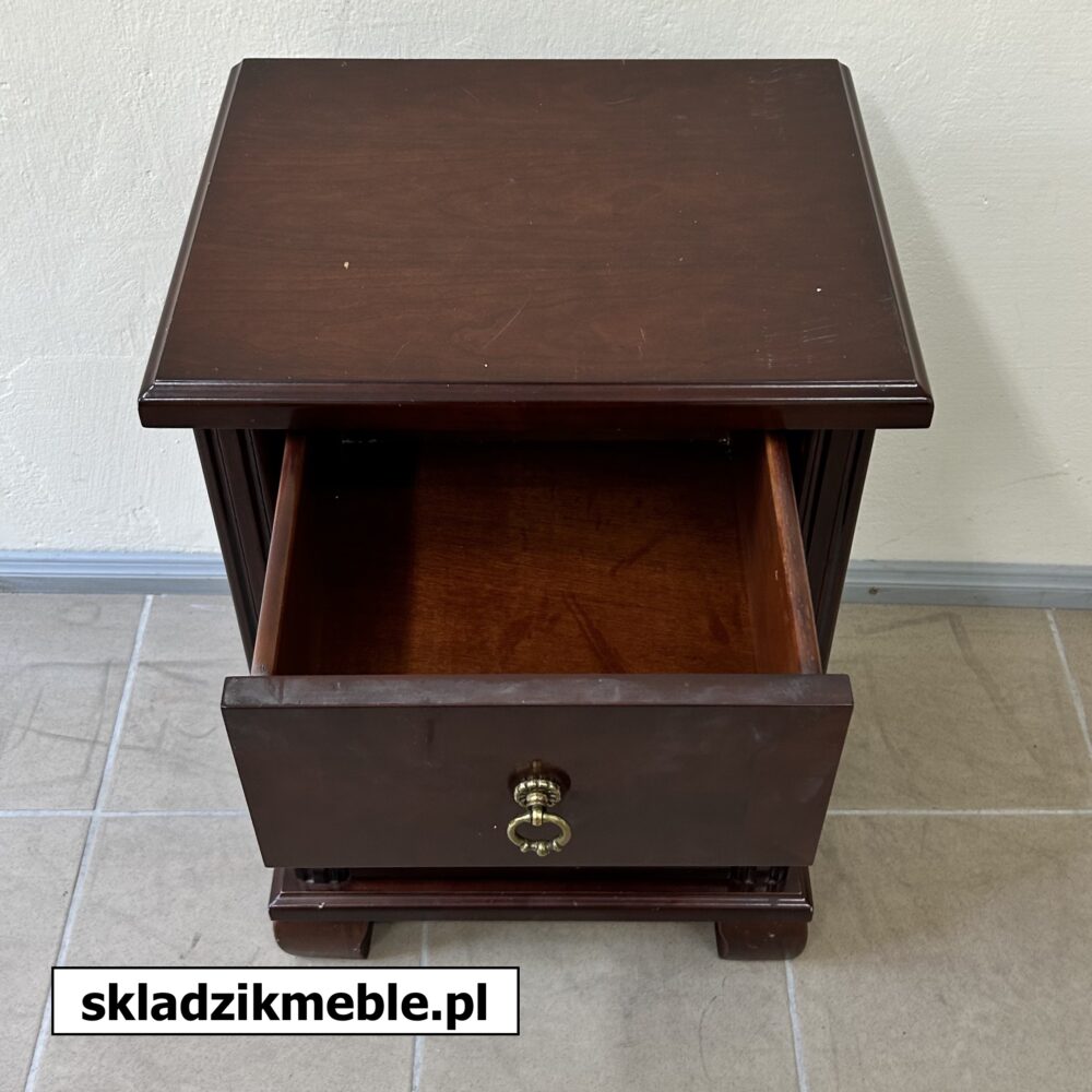 650624 SZAFKA NOCNA Z SZUFLADKĄ DĄB CIEMNY LEWA/PRAWA     - obrazek 12