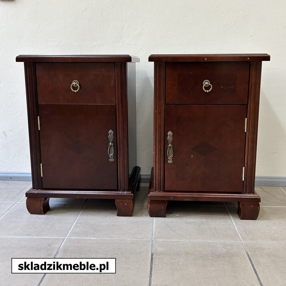 650624 SZAFKA NOCNA Z SZUFLADKĄ DĄB CIEMNY LEWA/PRAWA     - obrazek 14