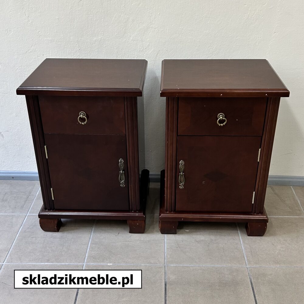 650624 SZAFKA NOCNA Z SZUFLADKĄ DĄB CIEMNY LEWA/PRAWA     - obrazek 15