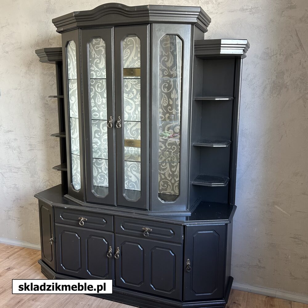 670624 KREDENS WITRYNA PRZESZKLONA GRAFIT     - obrazek 6