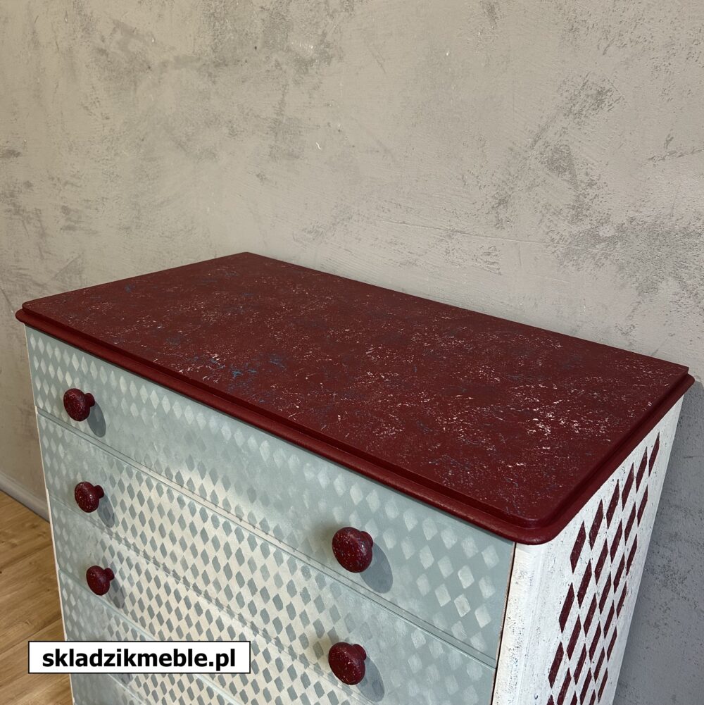 210125 DREWNIANA KOMODA W STYLU SHABBY CHIC PO METAMORFOZIE - obrazek 17