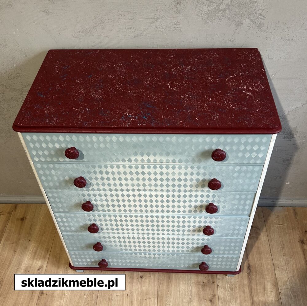 210125 DREWNIANA KOMODA W STYLU SHABBY CHIC PO METAMORFOZIE - obrazek 18