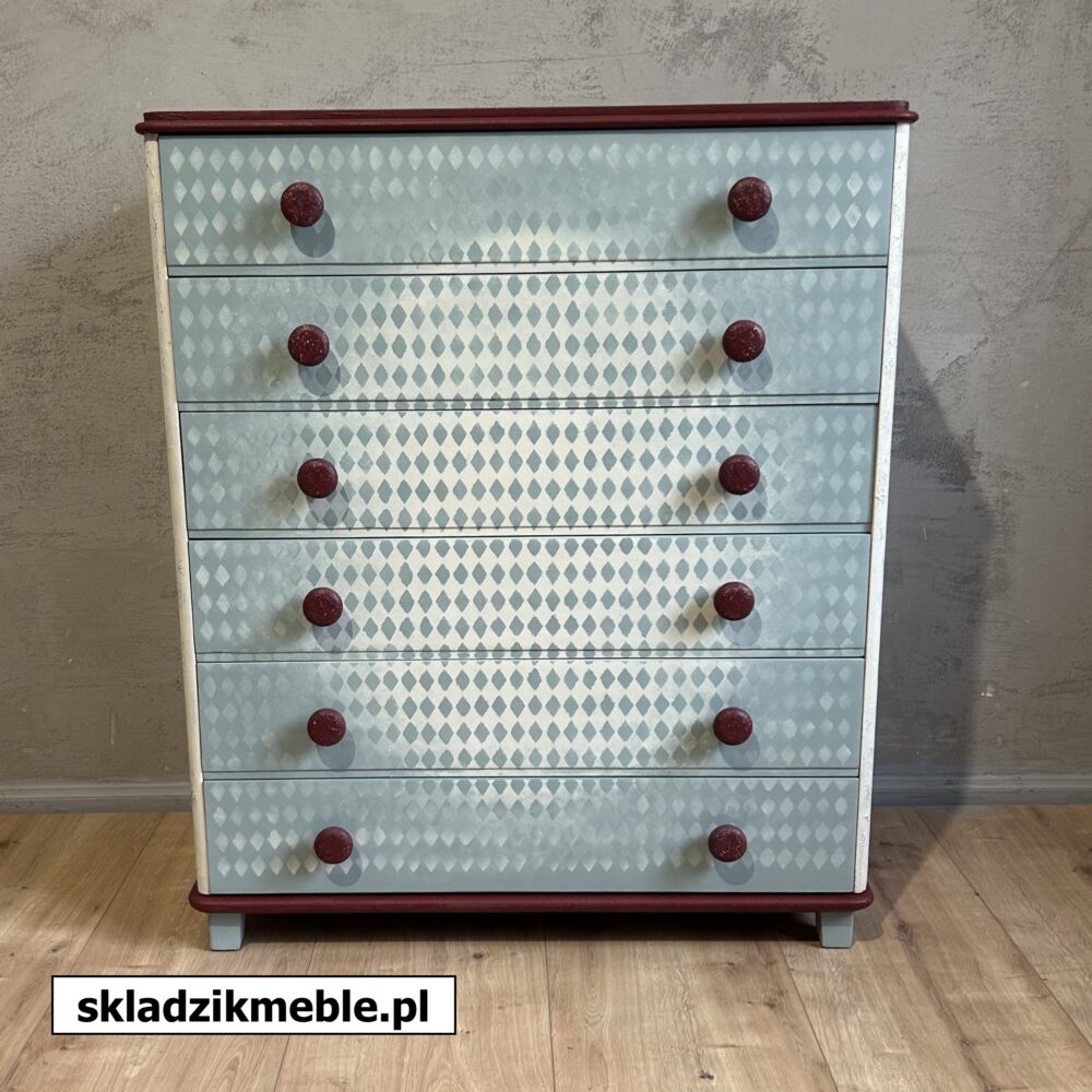 210125 DREWNIANA KOMODA W STYLU SHABBY CHIC PO METAMORFOZIE - obrazek 19
