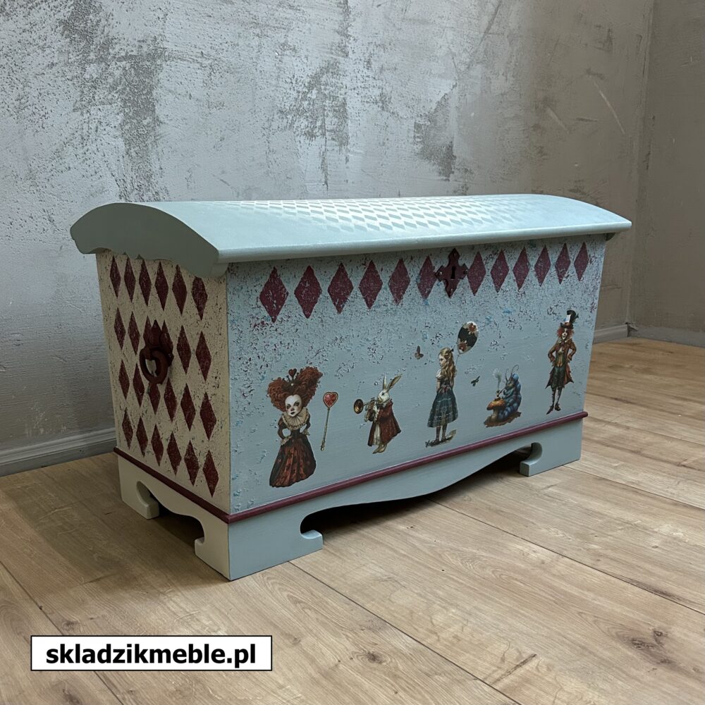 110125 SKRZYNIA INSPIROWANA ALICJĄ W KRAINIE CZARÓW - obrazek 4