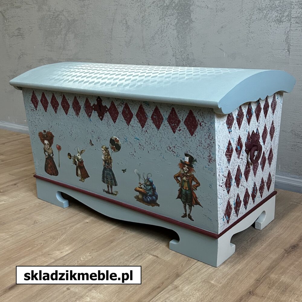 110125 SKRZYNIA INSPIROWANA ALICJĄ W KRAINIE CZARÓW - obrazek 5