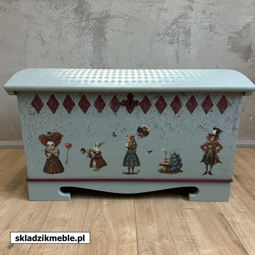110125 SKRZYNIA INSPIROWANA ALICJĄ W KRAINIE CZARÓW - obrazek 7
