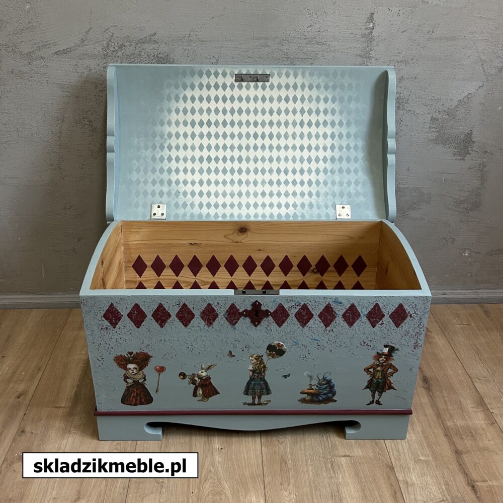 110125 SKRZYNIA INSPIROWANA ALICJĄ W KRAINIE CZARÓW - obrazek 8