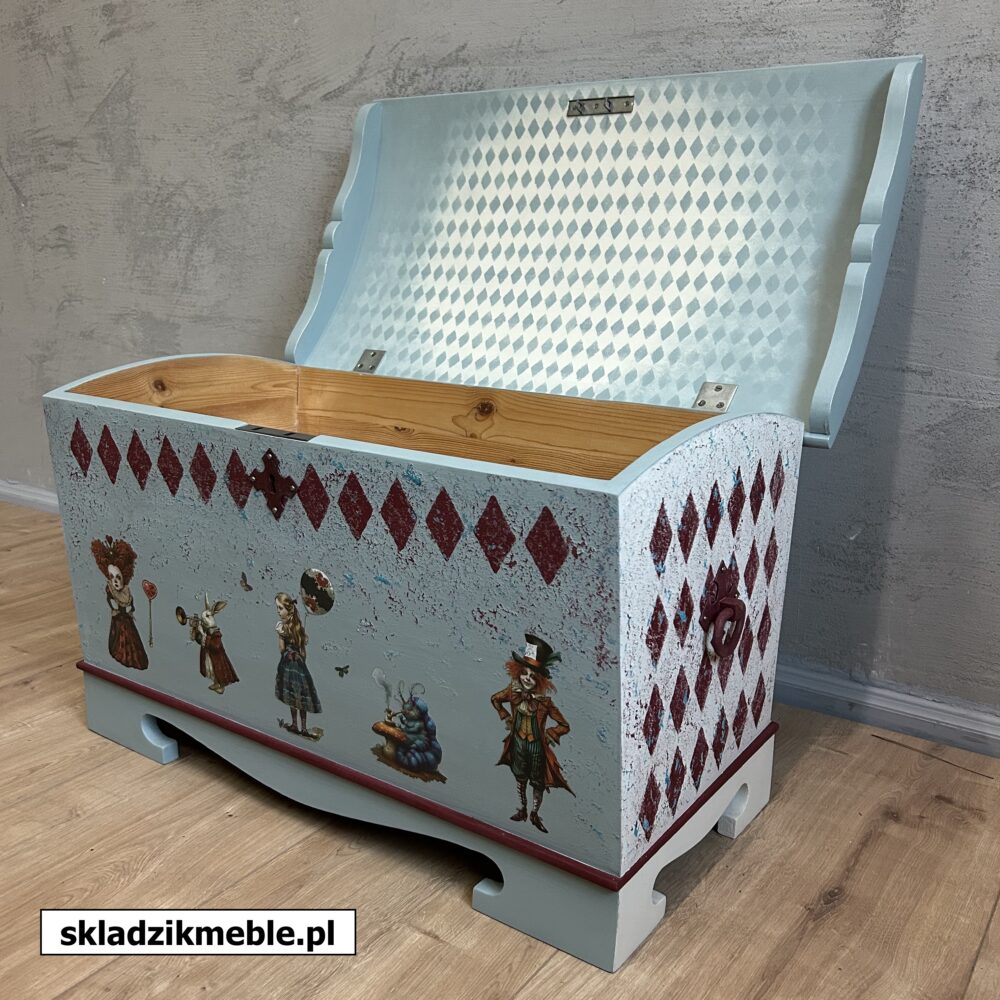 110125 SKRZYNIA INSPIROWANA ALICJĄ W KRAINIE CZARÓW - obrazek 13