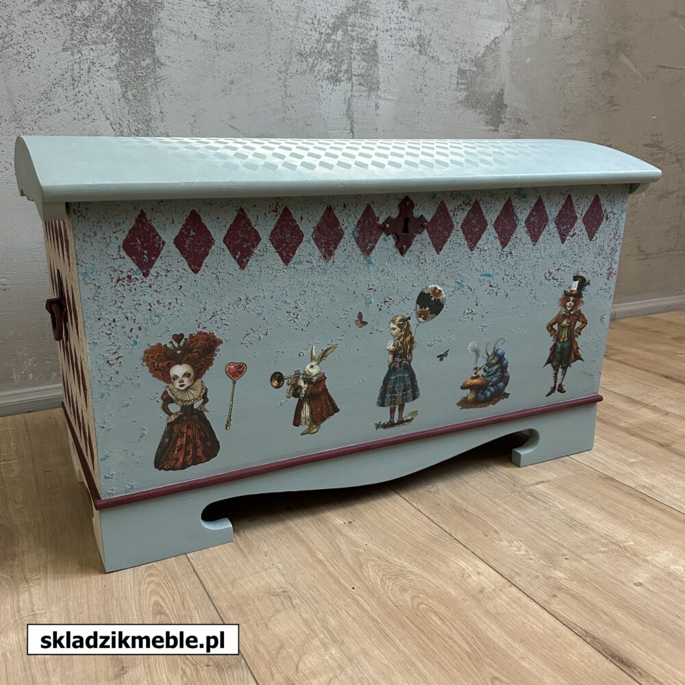 110125 SKRZYNIA INSPIROWANA ALICJĄ W KRAINIE CZARÓW - obrazek 17