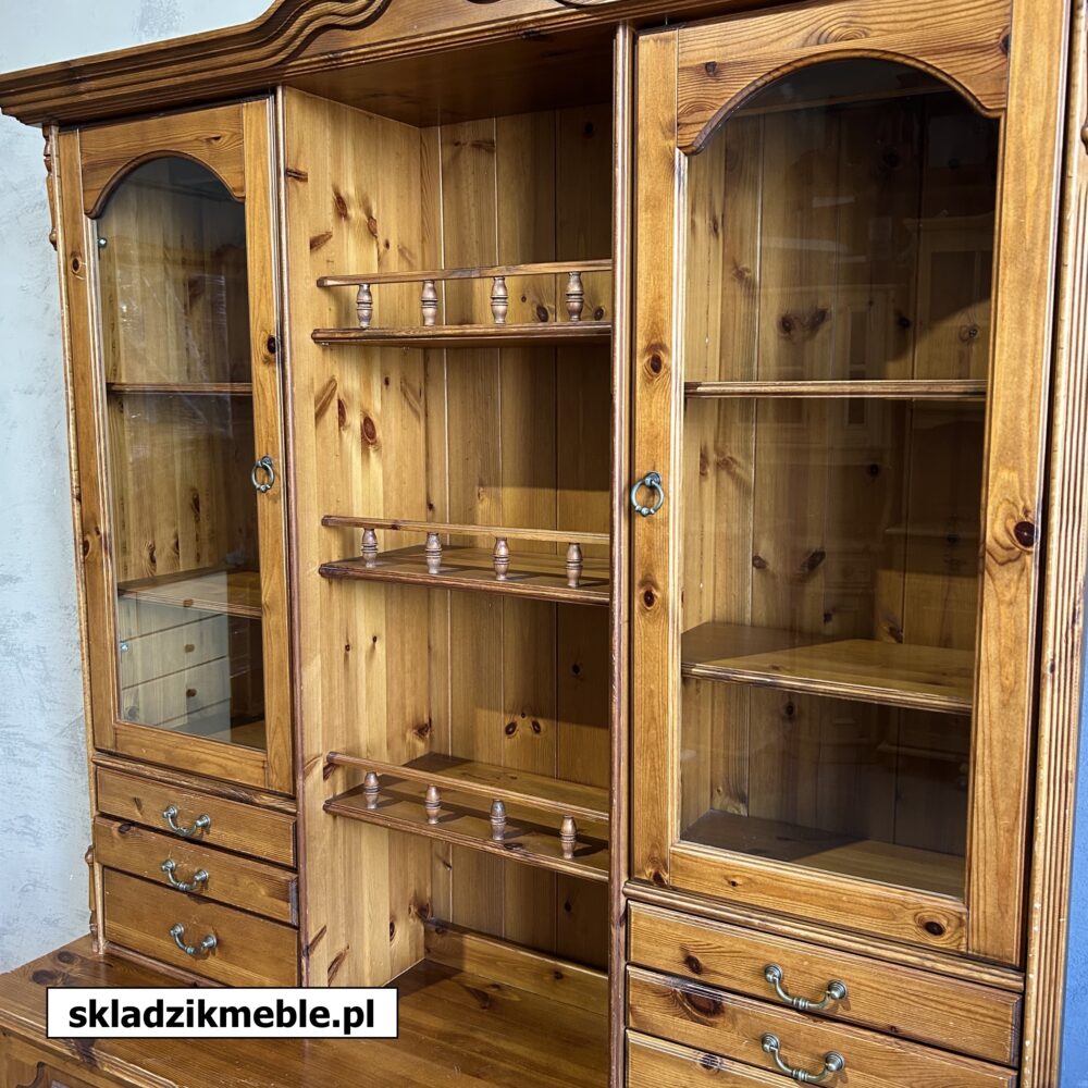 010325 KREDENS SOSNOWY WYSOKI W ODCIENIU MAHOŃ - obrazek 15