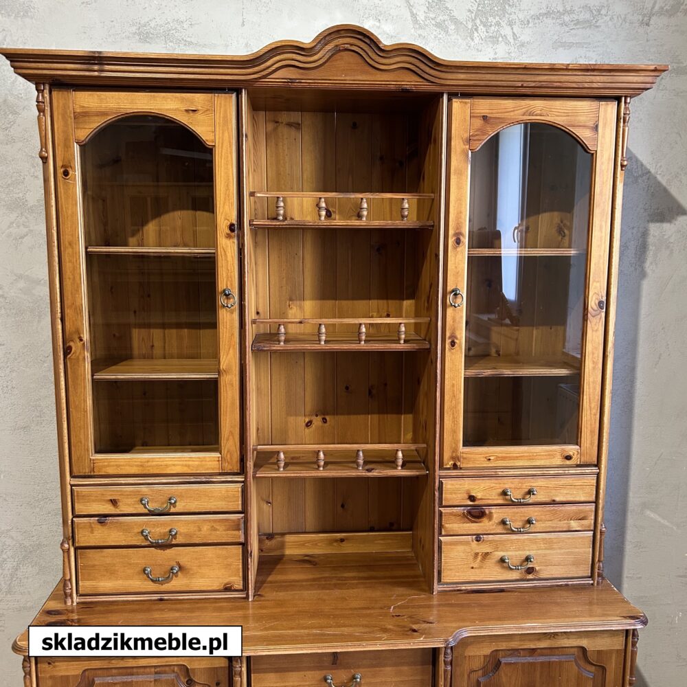 010325 KREDENS SOSNOWY WYSOKI W ODCIENIU MAHOŃ - obrazek 18