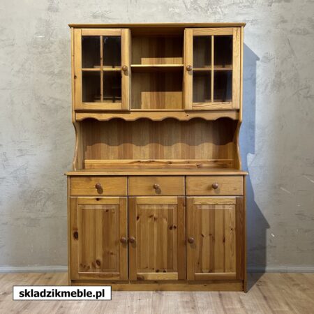 040325 PROSTY, KLASYCZNY KREDENS SOSNOWY, PŁYTKI 37 cm