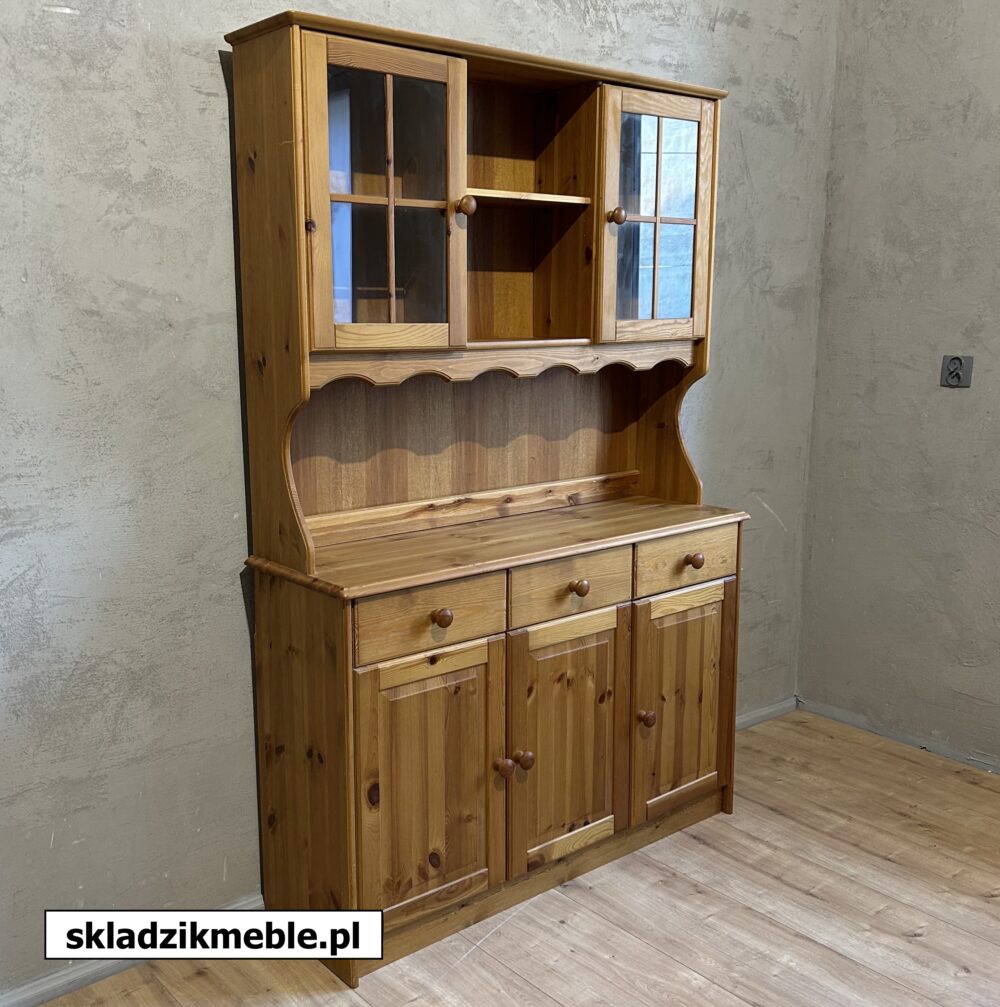 040325 PROSTY, KLASYCZNY KREDENS SOSNOWY, PŁYTKI 37 cm - obrazek 4