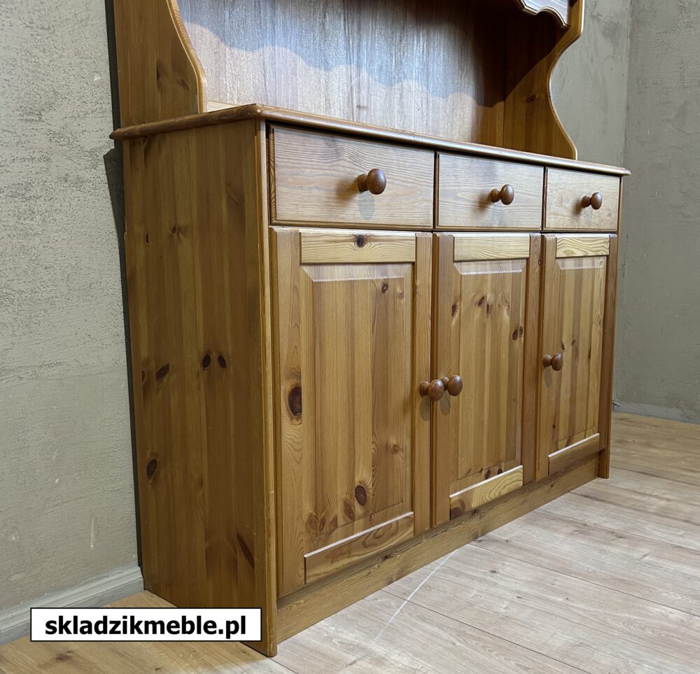 040325 PROSTY, KLASYCZNY KREDENS SOSNOWY, PŁYTKI 37 cm - obrazek 10