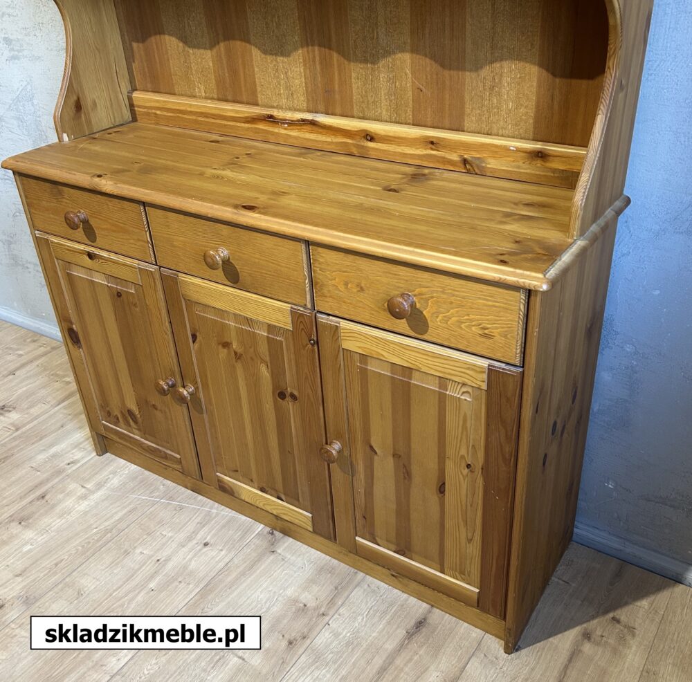 040325 PROSTY, KLASYCZNY KREDENS SOSNOWY, PŁYTKI 37 cm - obrazek 13