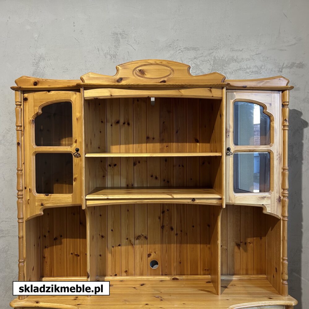050325 WYSOKI KREDENS SOSNOWY, DUŻA SZAFKA RTV - obrazek 5