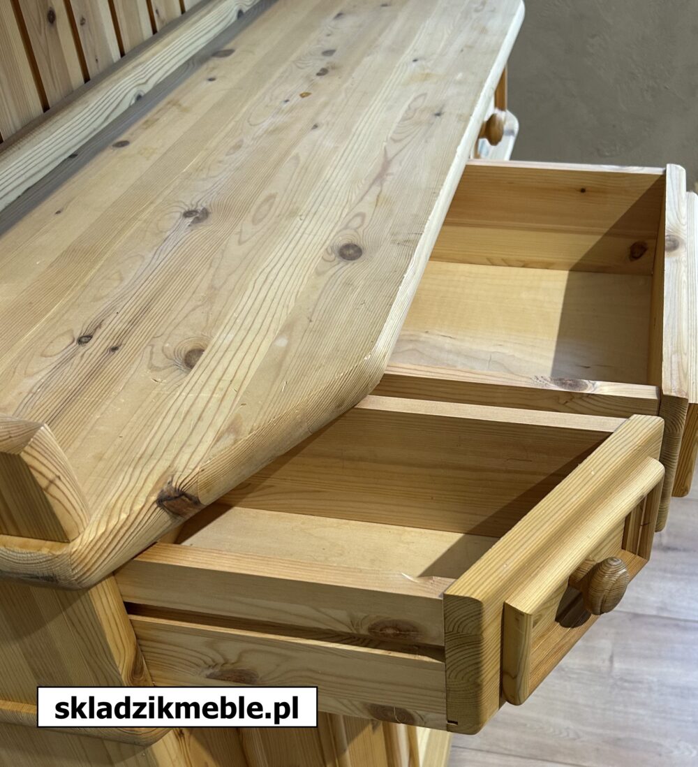060325 KREDENS SOSNOWY SUROWY ZE ŚCIĘTYMI BOKAMI - obrazek 11