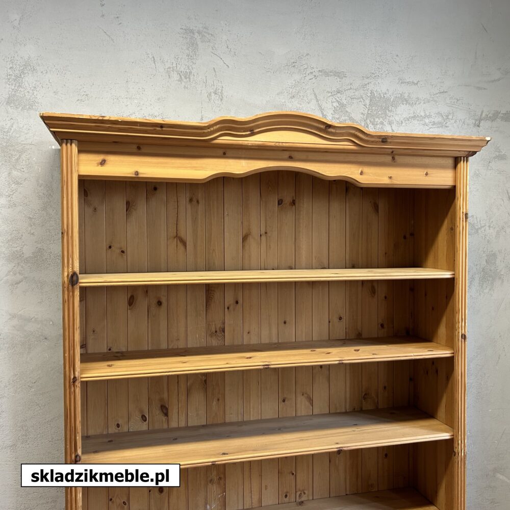 060525 KLASYCZNY SKANDYNAWSKI REGAŁ SOSNOWY SZEROKI 131 CM - obrazek 10