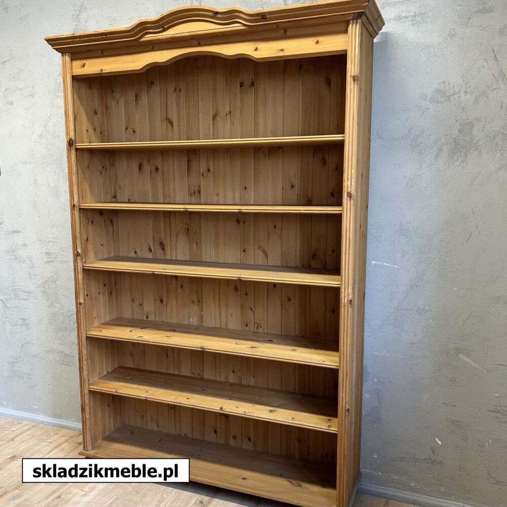060525 KLASYCZNY SKANDYNAWSKI REGAŁ SOSNOWY SZEROKI 131 CM - obrazek 15
