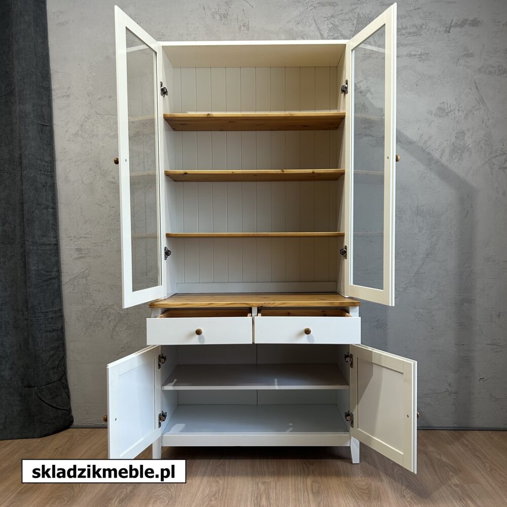 020625 BIAŁA WITRYNA Z SOSNOWYM BLATEM, IKEA - obrazek 5
