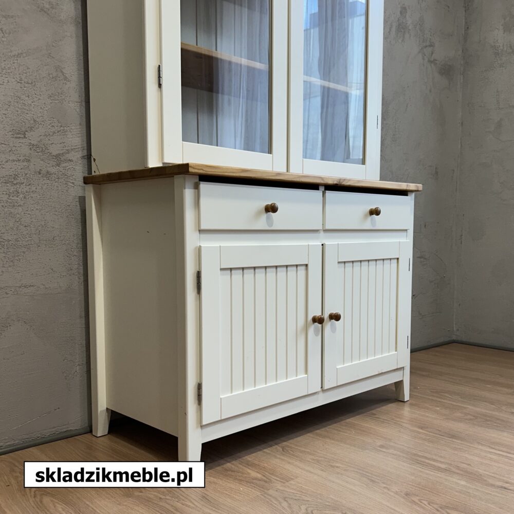 020625 BIAŁA WITRYNA Z SOSNOWYM BLATEM, IKEA - obrazek 12