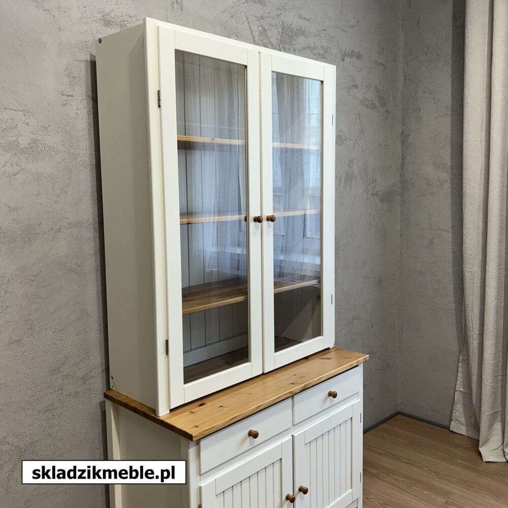020625 BIAŁA WITRYNA Z SOSNOWYM BLATEM, IKEA - obrazek 13