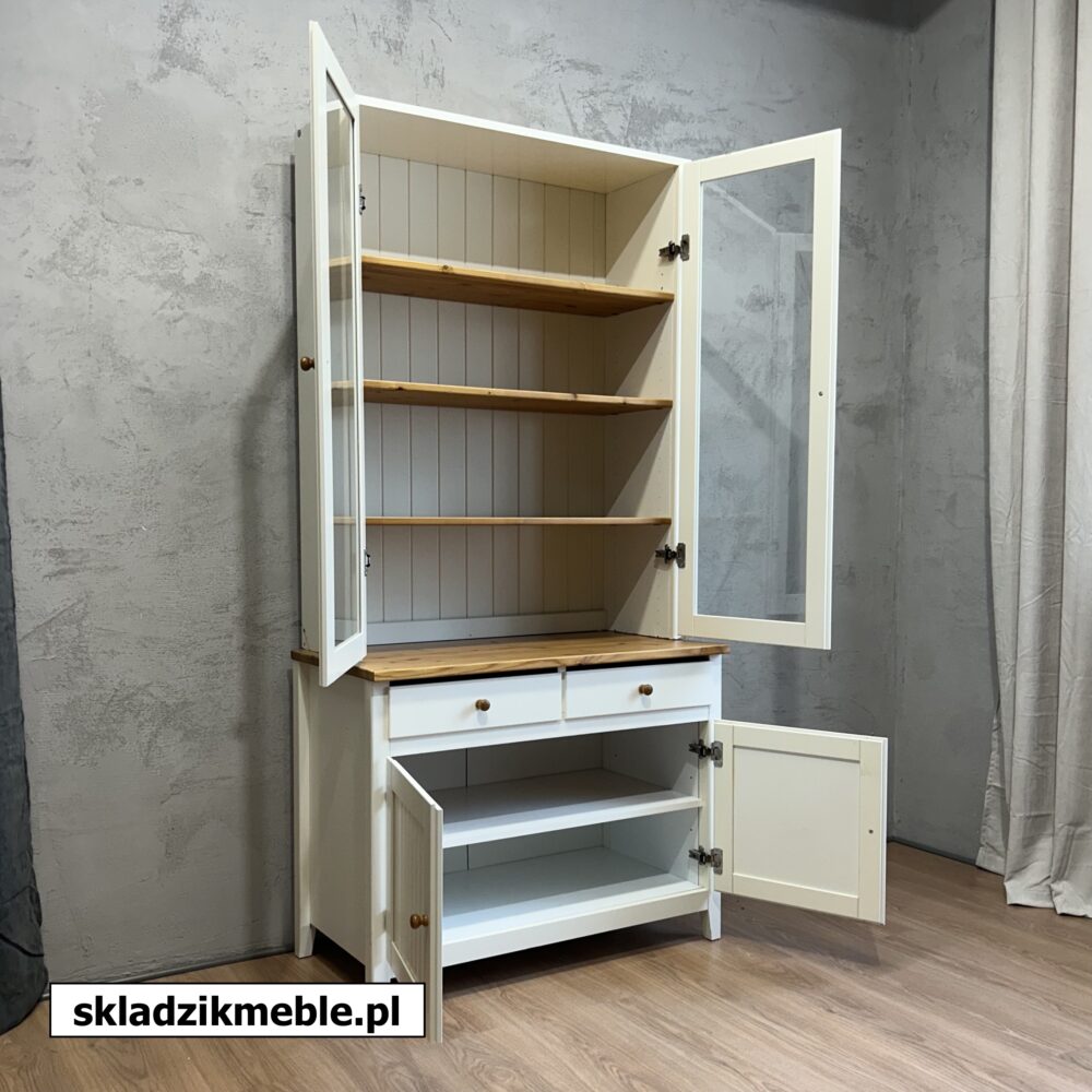 020625 BIAŁA WITRYNA Z SOSNOWYM BLATEM, IKEA - obrazek 11
