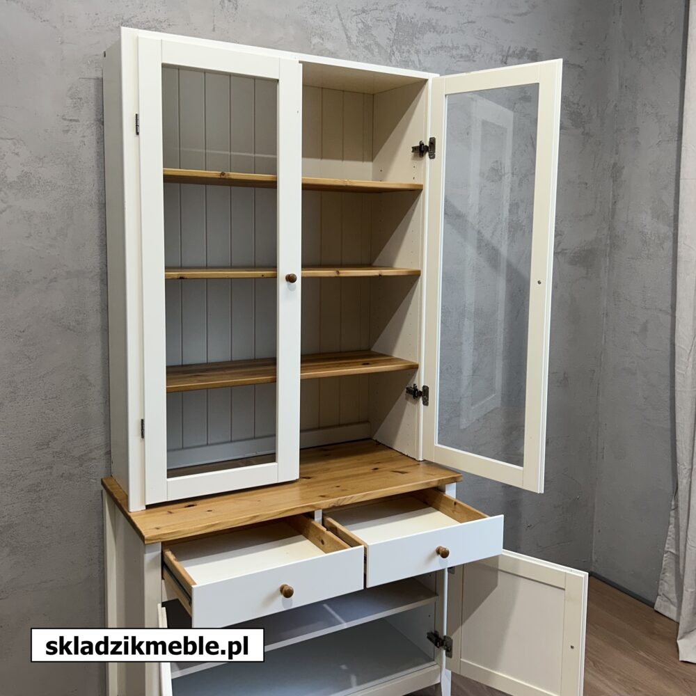 020625 BIAŁA WITRYNA Z SOSNOWYM BLATEM, IKEA - obrazek 10