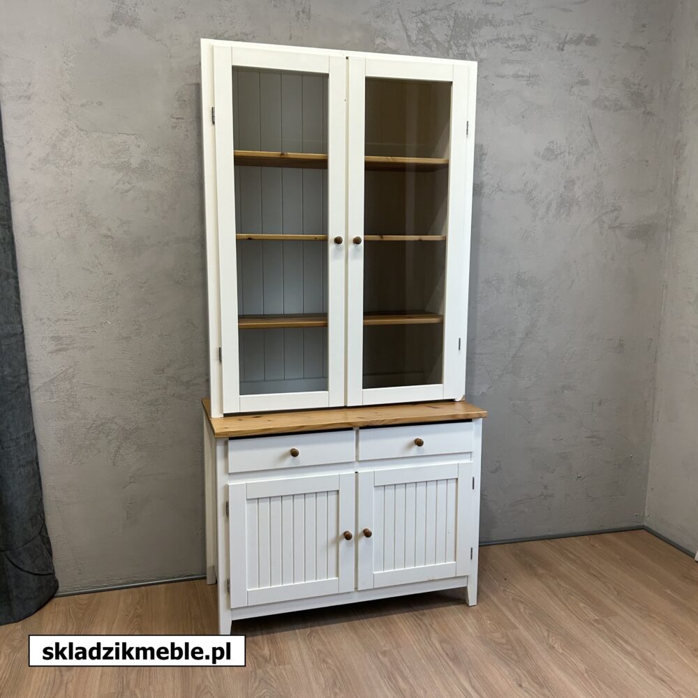 020625 BIAŁA WITRYNA Z SOSNOWYM BLATEM, IKEA - obrazek 2