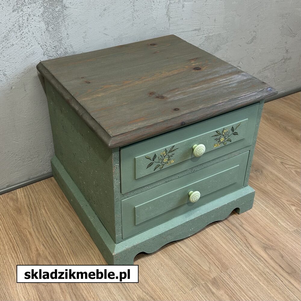070725 NIEWIELKA SZAFKA Z DWIEMA SZUFLADKAMI, PO METAMORFOZIE - obrazek 4