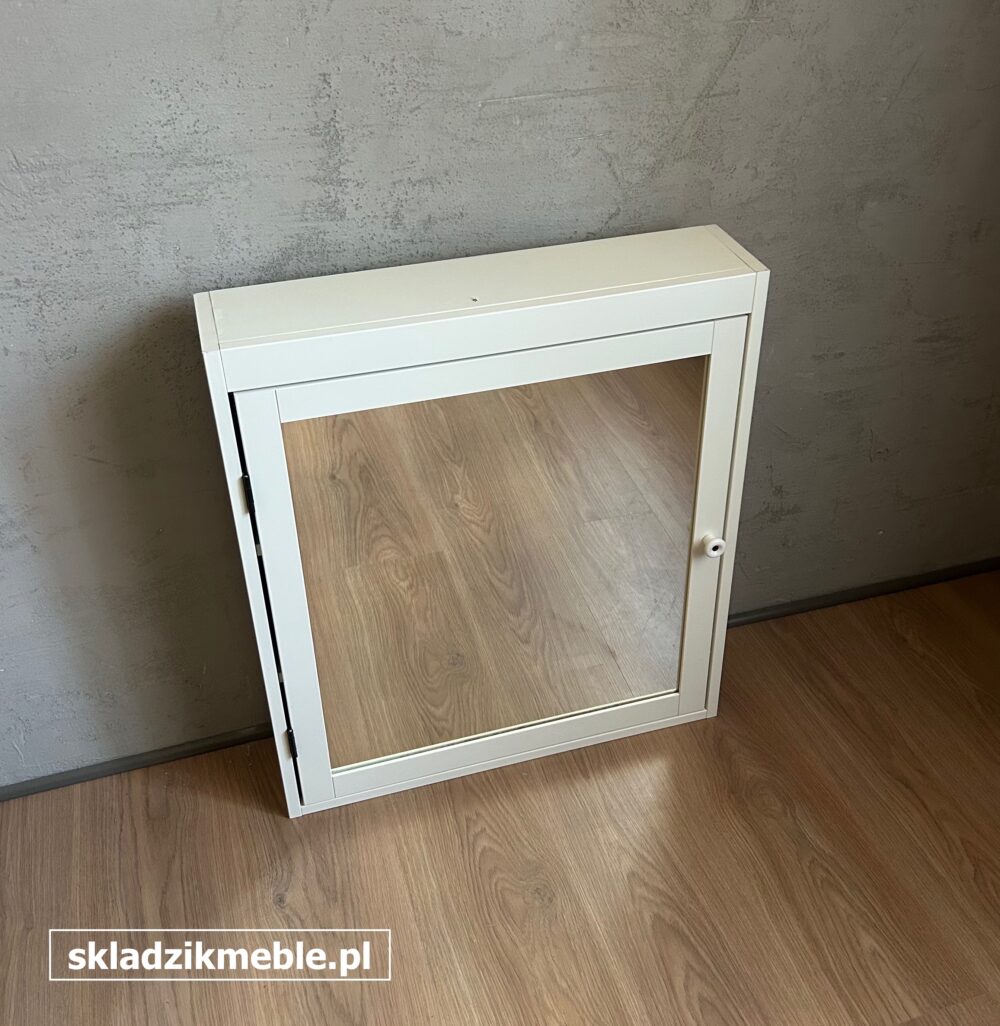 120725 BIAŁA SZAFKA WISZĄCA, ŁAZIENKOWA, Z LUSTREM - obrazek 5