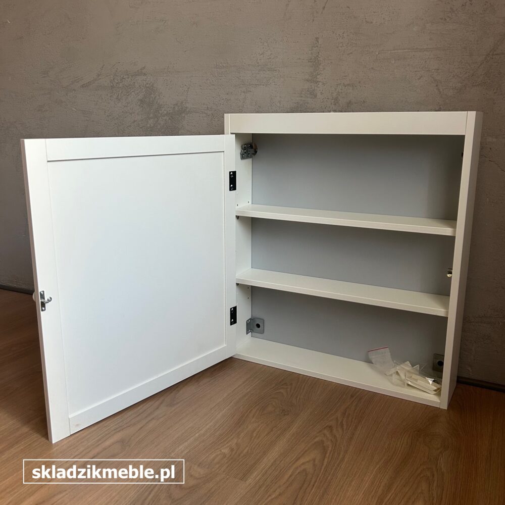 120725 BIAŁA SZAFKA WISZĄCA, ŁAZIENKOWA, Z LUSTREM - obrazek 8