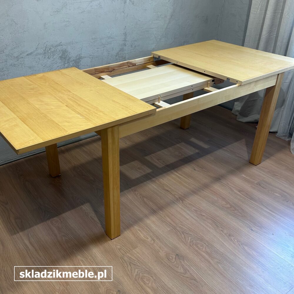 140725 ROZKŁADANY STÓŁ IKEA W KOLORZE JASNA BRZOZA - obrazek 4