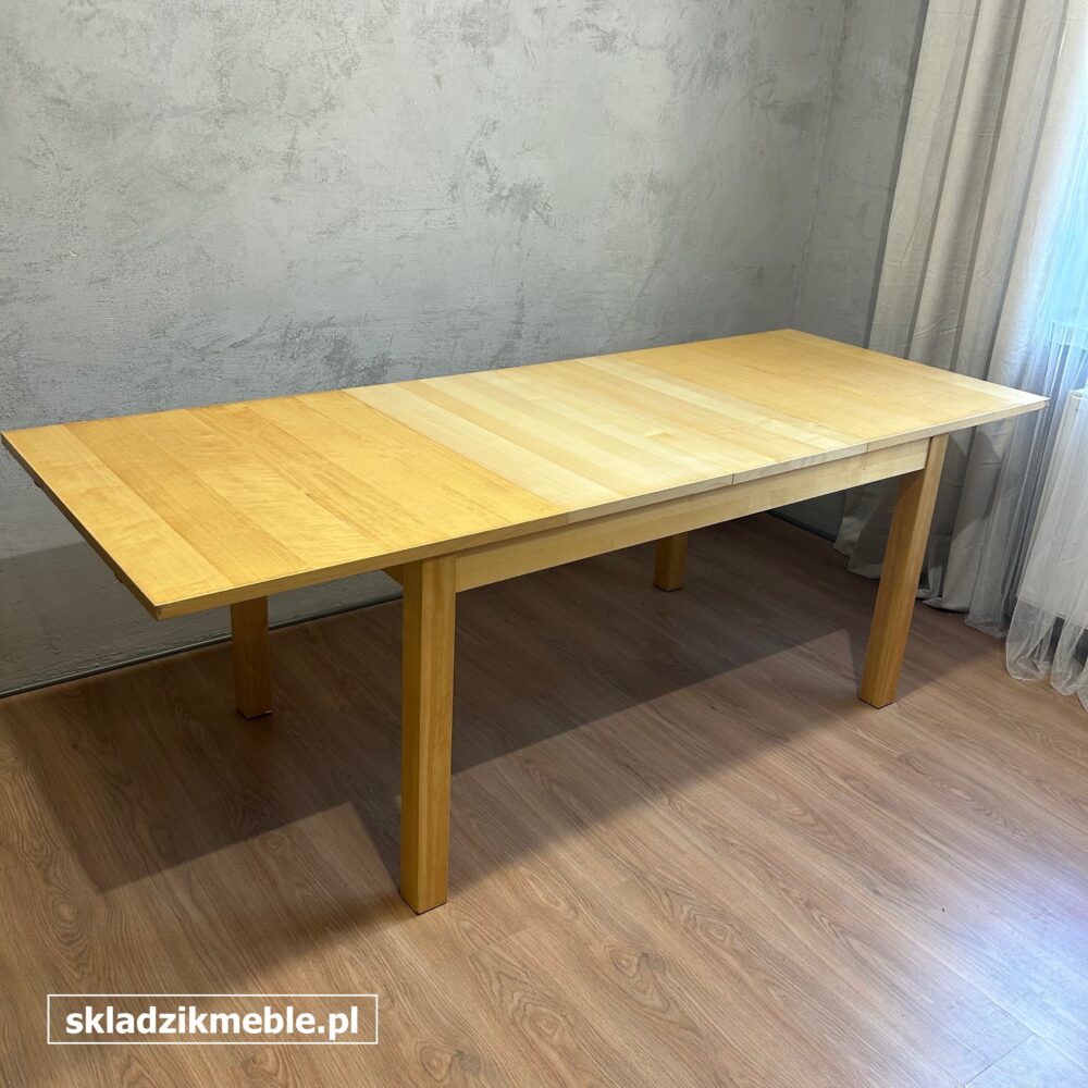 140725 ROZKŁADANY STÓŁ IKEA W KOLORZE JASNA BRZOZA - obrazek 5