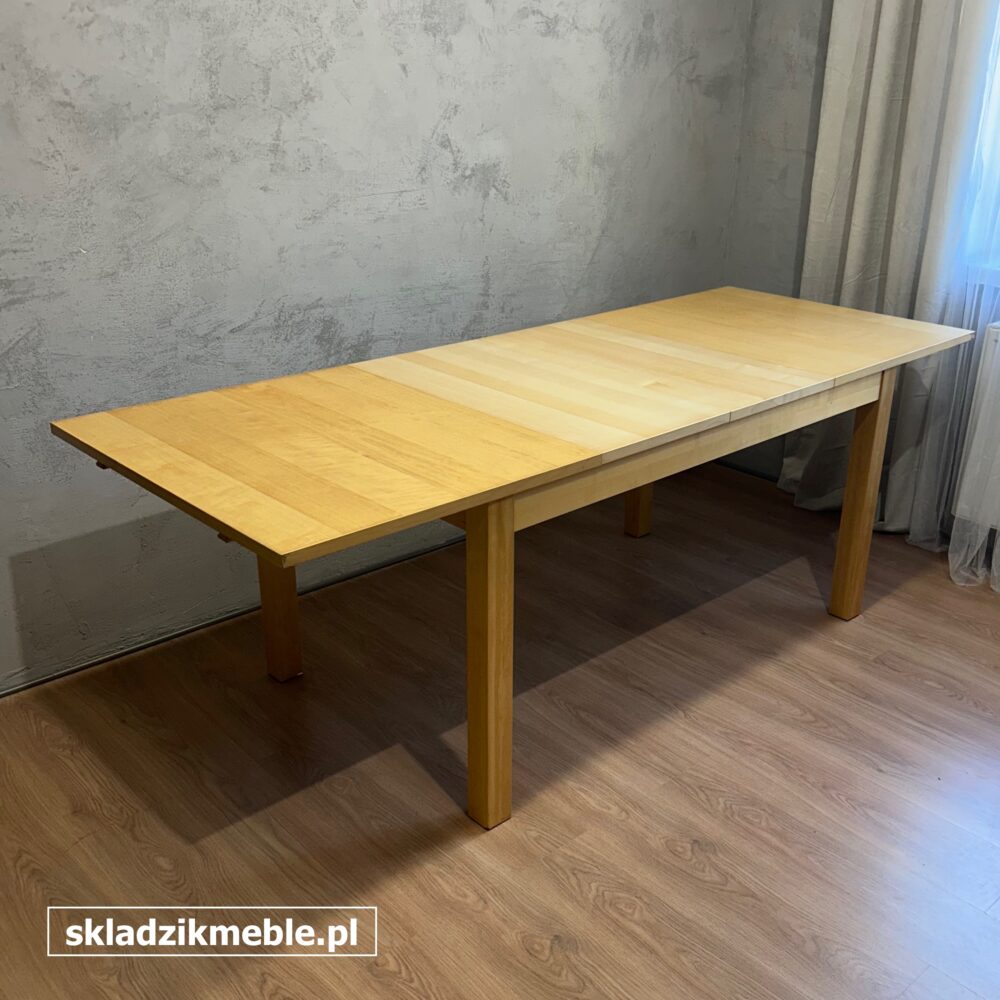 140725 ROZKŁADANY STÓŁ IKEA W KOLORZE JASNA BRZOZA - obrazek 6