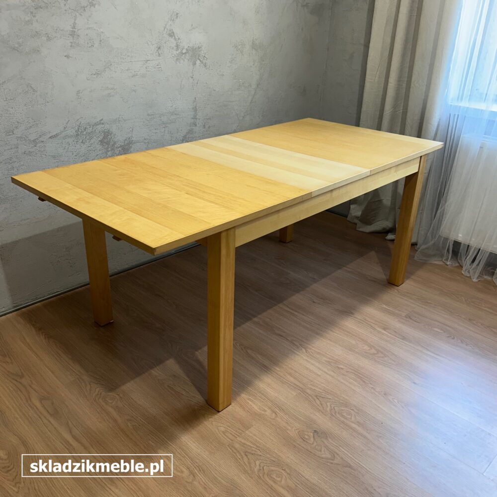 140725 ROZKŁADANY STÓŁ IKEA W KOLORZE JASNA BRZOZA - obrazek 9