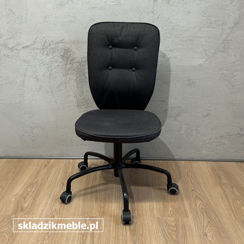 240725 KRZESŁO OBROTOWE IKEA LILLHOJDEN CIEMNOSZARE